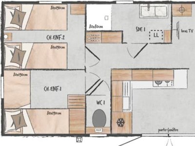 Cliquez pour découvrir toutes les photos de l'HÉBERGEMENT ! mobil-home - Beau Rivage - Ciela Village photo 7