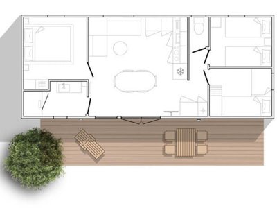 Cliquez pour découvrir toutes les photos de l'HÉBERGEMENT ! mobil-home - Flower Saint Lambert photo 12