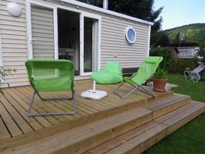 Cliquez pour découvrir toutes les photos de l'HÉBERGEMENT ! mobil-home - Chateau De Bouafles photo 10