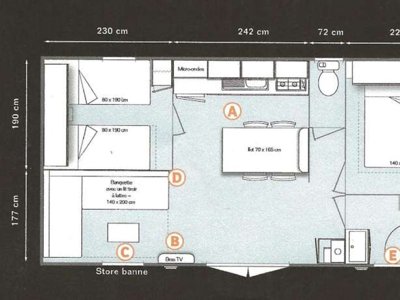 Cliquez pour découvrir toutes les photos de l'HÉBERGEMENT ! mobil-home - Chateau De Bouafles photo 6