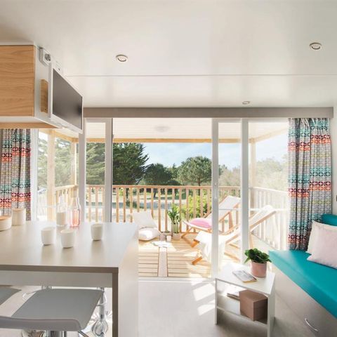 Cliquez pour découvrir toutes les photos de l'HÉBERGEMENT ! mobil-home - Chateau De Bouafles photo 5