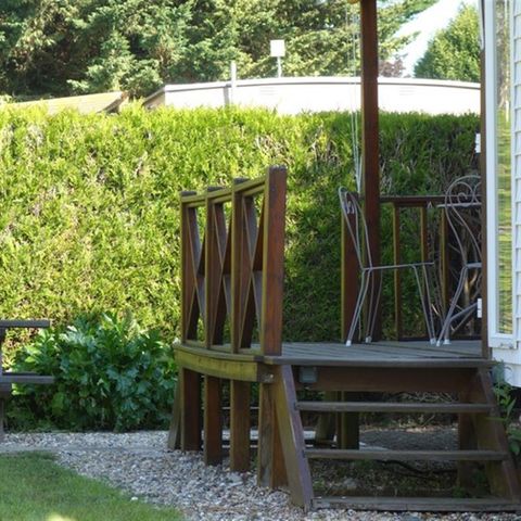 Cliquez pour découvrir toutes les photos de l'HÉBERGEMENT ! mobil-home - Chateau De Bouafles photo 4