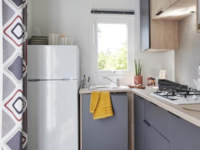 Cliquez pour découvrir toutes les photos de l'HÉBERGEMENT ! mobil-home - Chateau De Bouafles photo 2
