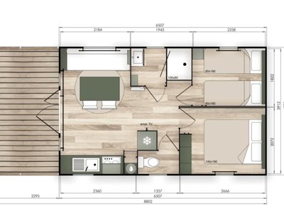 Cliquez pour découvrir toutes les photos de l'HÉBERGEMENT ! mobil-home - Chateau De Bouafles photo 6
