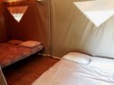 Cliquez pour découvrir toutes les photos de l'HÉBERGEMENT ! tente en toile et bois - camping Paradis Bellerive photo 2