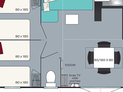 Cliquez pour découvrir toutes les photos de l'HÉBERGEMENT ! mobil-home - Paradis - L'Europe photo 6