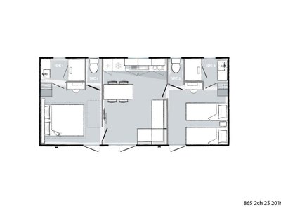 Cliquez pour découvrir toutes les photos de l'HÉBERGEMENT ! mobil-home - Sites Et Paysages - Les Pinèdes photo 4