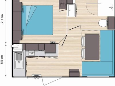 Cliquez pour découvrir toutes les photos de l'HÉBERGEMENT ! mobil-home - Sites Et Paysages - Les Pinèdes photo 5