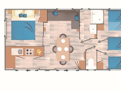 Cliquez pour découvrir toutes les photos de l'HÉBERGEMENT ! mobil-home - Sites Et Paysages - Les Pinèdes photo 5