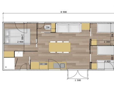 Cliquez pour découvrir toutes les photos de l'HÉBERGEMENT ! mobil-home - Sites Et Paysages - Les Pinèdes photo 6