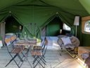 tente en toile et bois - camping Flower Le Port De Neuvic photo 3