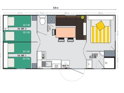 Cliquez pour découvrir toutes les photos de l'HÉBERGEMENT ! mobil-home - L'Albizia photo 2