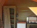 tente en toile et bois - camping Paradis La Vallée Du Lot photo 2