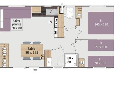 Cliquez pour découvrir toutes les photos de l'HÉBERGEMENT ! mobil-home - Domaine De La Roselière photo 5