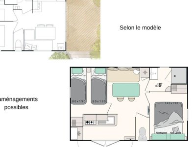 Cliquez pour découvrir toutes les photos de l'HÉBERGEMENT ! mobil-home - Oléron Loisirs photo 6