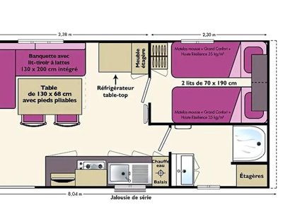 Cliquez pour découvrir toutes les photos de l'HÉBERGEMENT ! mobil-home - De La Claysse photo 8