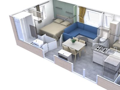 Cliquez pour découvrir toutes les photos de l'HÉBERGEMENT ! mobil-home - De La Claysse photo 9