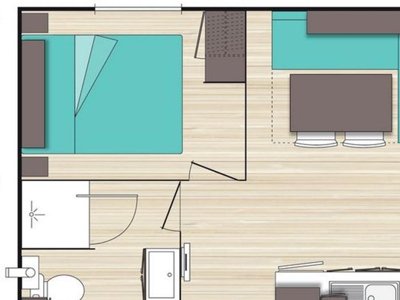 Cliquez pour découvrir toutes les photos de l'HÉBERGEMENT ! mobil-home - Flower Cap Finistère photo 7