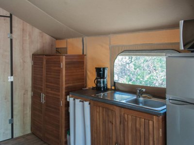 tente en toile et bois - Le Damier photo 3