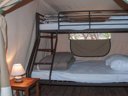 tente en toile et bois - camping Le Damier photo 5