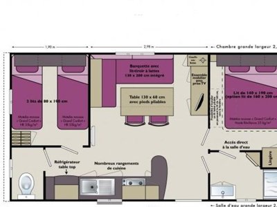 Cliquez pour découvrir toutes les photos de l'HÉBERGEMENT ! mobil-home - Le Moulin photo 8