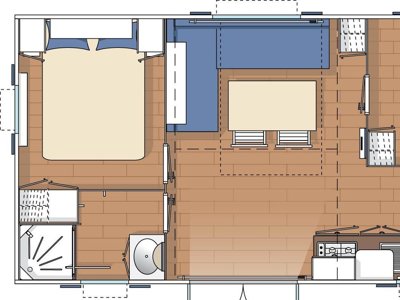 Cliquez pour découvrir toutes les photos de l'HÉBERGEMENT ! mobil-home - Le Moulin photo 7