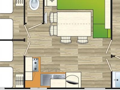 Cliquez pour découvrir toutes les photos de l'HÉBERGEMENT ! mobil-home - Le Moulin photo 6