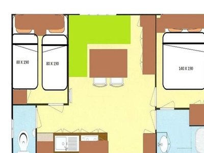 Cliquez pour découvrir toutes les photos de l'HÉBERGEMENT ! mobil-home - Le Picouty photo 6