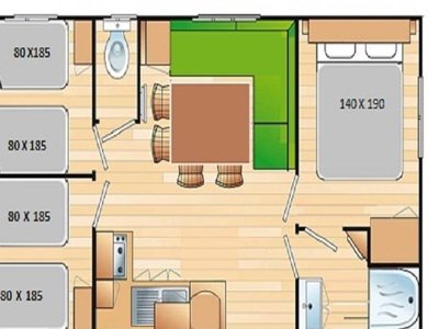 Cliquez pour découvrir toutes les photos de l'HÉBERGEMENT ! mobil-home - Le Picouty photo 4
