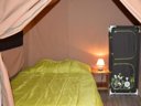 Cliquez pour découvrir toutes les photos de l'HÉBERGEMENT ! tente en toile et bois - camping Le Picouty photo 3