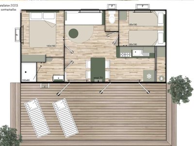 Cliquez pour découvrir toutes les photos de l'HÉBERGEMENT ! mobil-home - De La Liez - Ciela Village photo 10