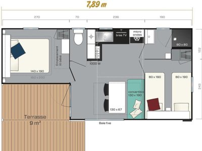 Cliquez pour découvrir toutes les photos de l'HÉBERGEMENT ! mobil-home - Baie De Terenez photo 5