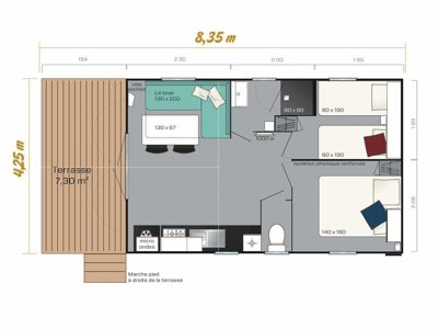 Cliquez pour découvrir toutes les photos de l'HÉBERGEMENT ! mobil-home - Baie De Terenez photo 4