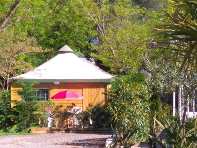 tente en toile et bois - Les Cigales photo 2
