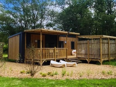 Cliquez pour découvrir toutes les photos de l'HÉBERGEMENT ! mobil-home - Le Domaine De Mesqueau photo 2