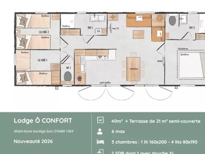 mobil-home - Le Domaine De Mesqueau photo 7