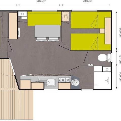 Cliquez pour découvrir toutes les photos de l'HÉBERGEMENT ! mobil-home - Le Moteno photo 3