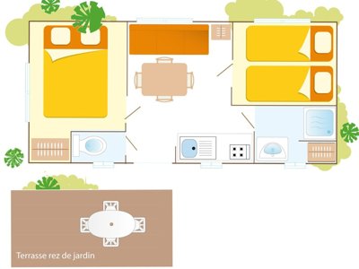 Cliquez pour découvrir toutes les photos de l'HÉBERGEMENT ! mobil-home - Les Terrasses Du Lac photo 8