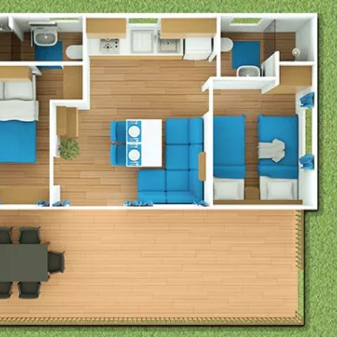 Cliquez pour découvrir toutes les photos de l'HÉBERGEMENT ! mobil-home - Lanterna Premium Resort photo 3