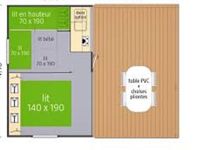 Cliquez pour découvrir toutes les photos de l'HÉBERGEMENT ! mobil-home - De La Mer photo 4