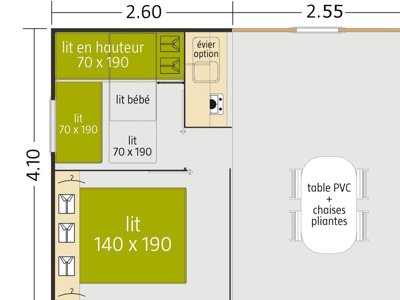 Cliquez pour découvrir toutes les photos de l'HÉBERGEMENT ! mobil-home - De La Mer photo 5