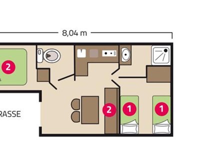 Cliquez pour découvrir toutes les photos de l'HÉBERGEMENT ! mobil-home - La Corniche photo 2