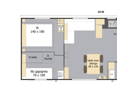 Cliquez pour découvrir toutes les photos de l'HÉBERGEMENT ! mobil-home - Village Club L'Evasion photo 5