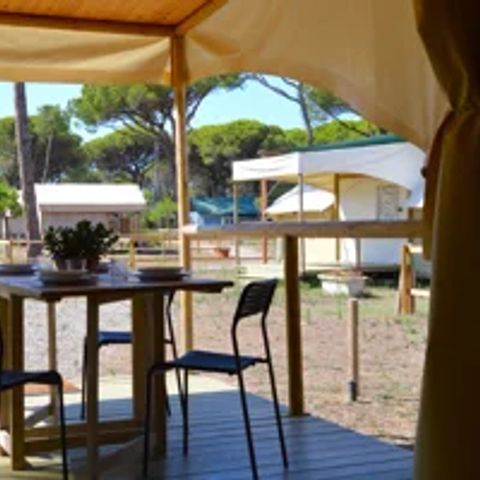 tente en toile et bois - Principina photo 3