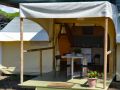 tente en toile et bois - camping Principina photo 2