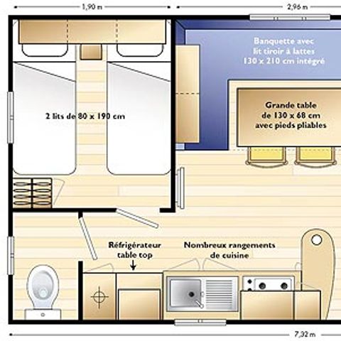 Cliquez pour découvrir toutes les photos de l'HÉBERGEMENT ! mobil-home - Le Beaulieu photo 5