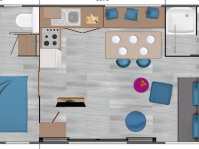 Cliquez pour découvrir toutes les photos de l'HÉBERGEMENT ! mobil-home - Flower Moulin Des Iscles photo 7