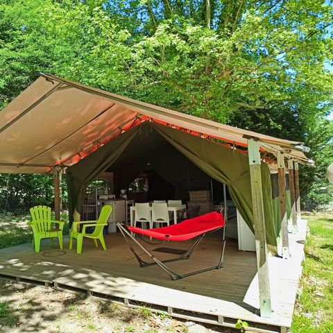 tente toile et bois - Du Lac De Lislebonne photo 1