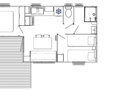Cliquez pour découvrir toutes les photos de l'HÉBERGEMENT ! mobil-home - Rosapineta Village photo 11