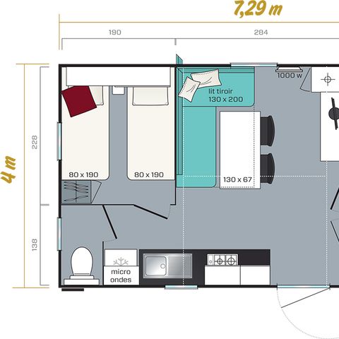Cliquez pour découvrir toutes les photos de l'HÉBERGEMENT ! mobilhome - Du Plan D'Eau photo 3